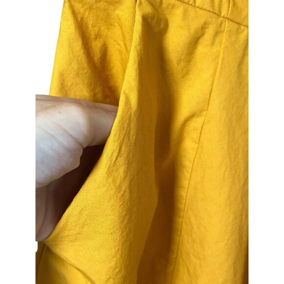 Boden Womens Yellow Sunflower Judith Poplin Sleeveless Fit &‎ Flare Dress size 4 - Picture 5 of 15